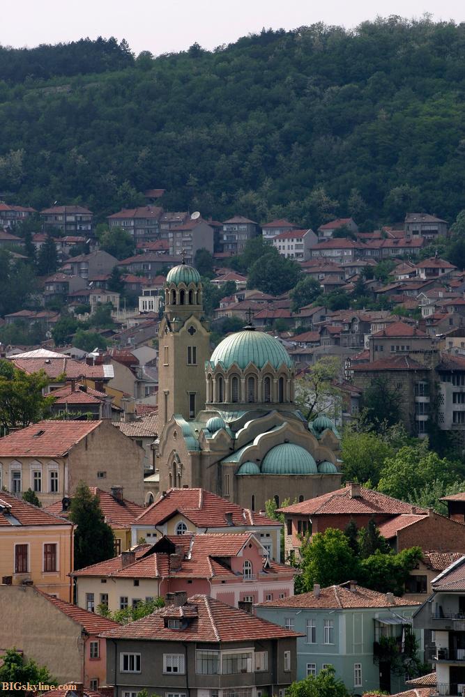 Skyline picture of Veliko, Tarnovo in Bulgaria